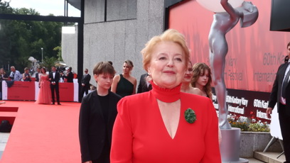 FOTO: Magda Vašáryová v modelu od Borise Krále.