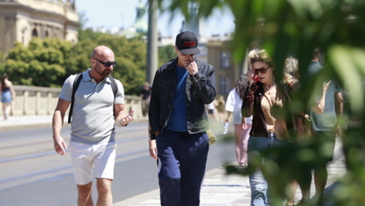 FOTO: Manželé Kevin Bacon a Kyra Sedgwick si užívali krásy Prahy.