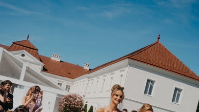 FOTO: Kristína Víglaská byla krásná nevěsta.
