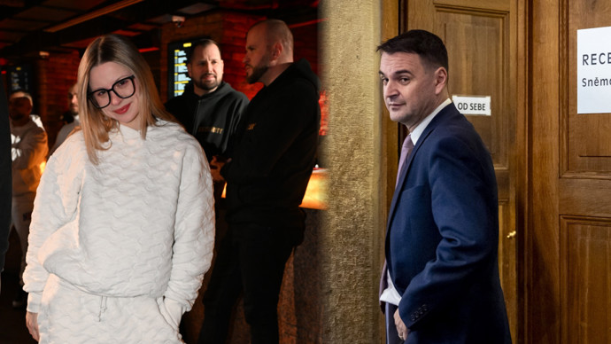 FOTO: Zesnulá Mína a toho času ministr Petr Macinka