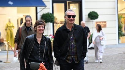 FOTO: Jiří Macháček s manželkou se prošli po kolonádě.