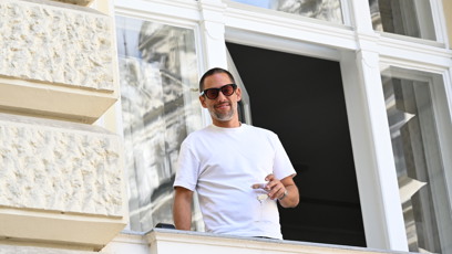 FOTO: Janek Bartoška byl v dobré náladě.