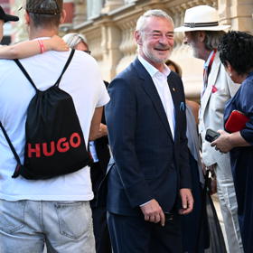 Herec Jiří Dvořák přivítal Bolka Polívku.