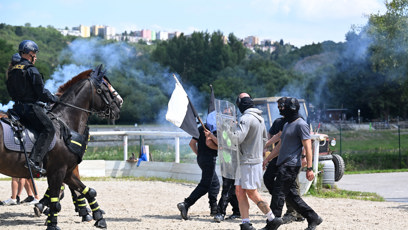 FOTO: Zásah policistů.