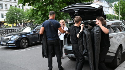 FOTO: Aňa Geislerová ve Varech.