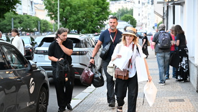 FOTO: Aňa Geislerová na kolonádě.