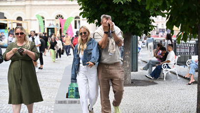 FOTO: Ondřej Novotný s manželkou Renatou měli dobrou náladu.