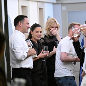 Aňa Geislerová na party v hotelu Embassy.