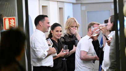 FOTO: Aňa Geislerová na party v hotelu Embassy.