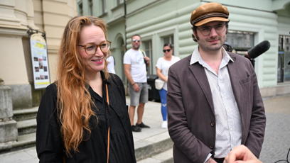 FOTO: Lela Geislerová a Felix Geisler.