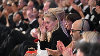 FOTO: Kateřina Bartošková byla během večera dojata k slzám, když byla řeč o jejím tatínkovi.
