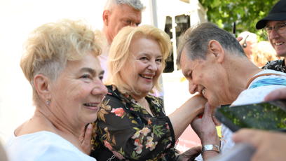 FOTO: Herečka Magda Vašáryová ve Varech.