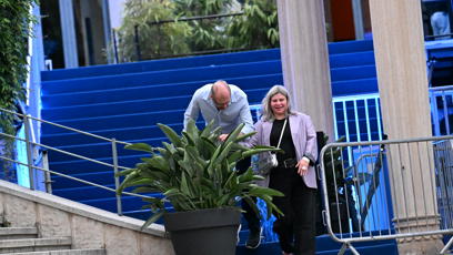FOTO: Martin Pechlát s Andreou Švehlíkovou.