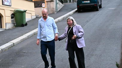 FOTO: Martin Pechlát s Andreou Švehlíkovou.