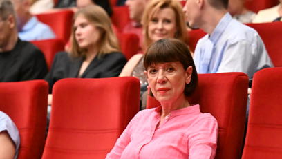 FOTO: Andrea Bartošková seděla sále sama.