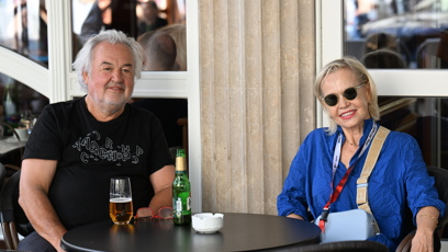 FOTO: Herečka Jana Švandová ve Varech.