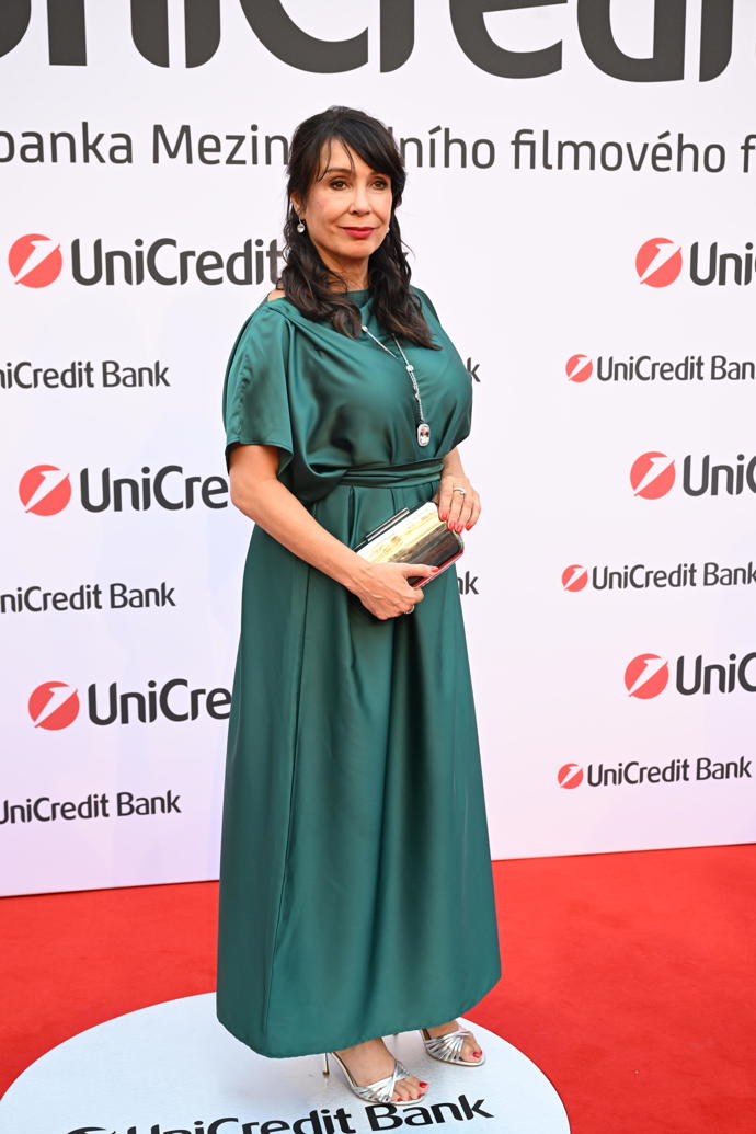 FOTO: Nela Boudová na party UniCredit Bank ve Varech.