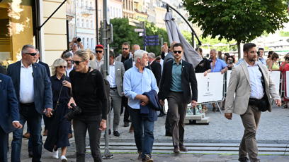 FOTO: Manželé Pavlovi se vydali na kolonádu.