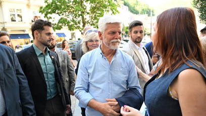 FOTO: Prezident Petr Pavel byl ke všem velmi milý.