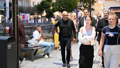 FOTO: Jeffrey Wright si užíval festivalovou atmosféru.