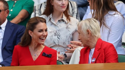 FOTO: Kate Middleton a Martina Navrátilová.