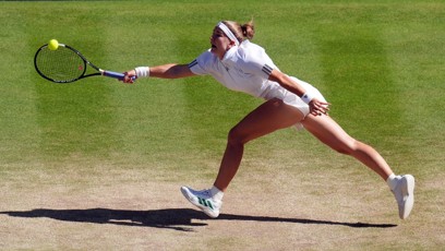 FOTO: Linda Nosková během wimbledonského finále.