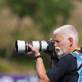 Prezident Petr Pavel jako fotograf na Velké ceně Maďarska Formule 1