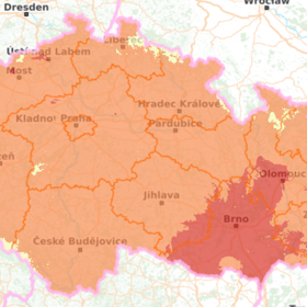 Houbová mapa k 3. červenci 2026.