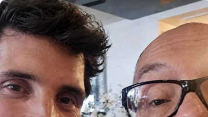 FOTO: Oto Klempíř s Čestmírem Strakatým.