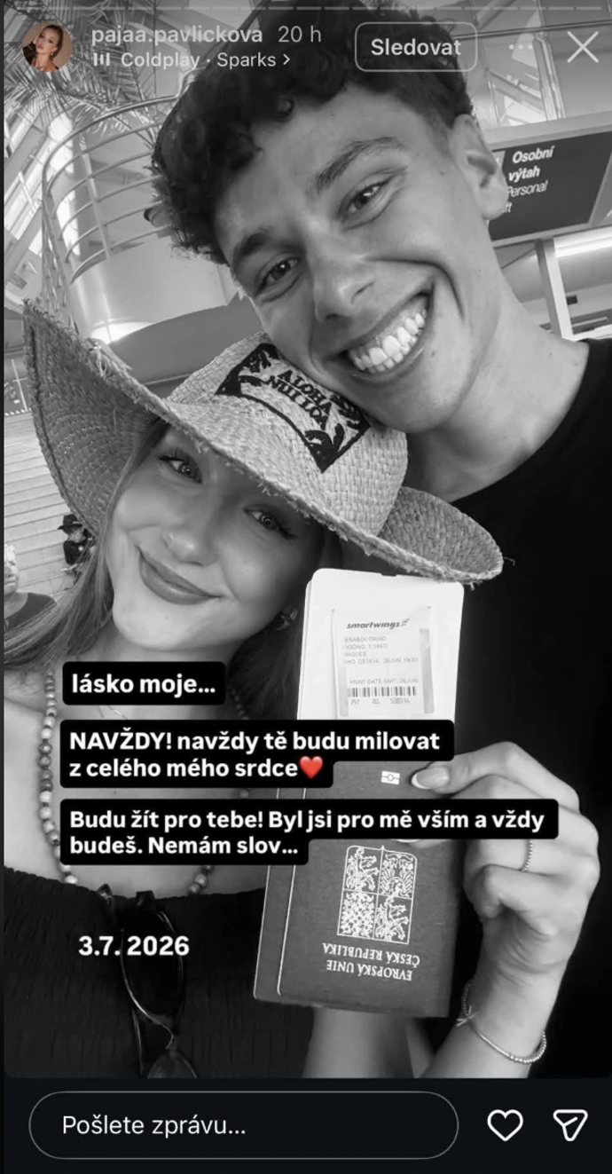FOTO: Bývalá účastnice Miss Czech Republic Pavlína Ella Pavlíčková sdílela vzkaz do nebe. – stránka 1