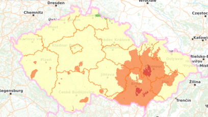 FOTO: Houbová mapa k 10. červenci 2026.