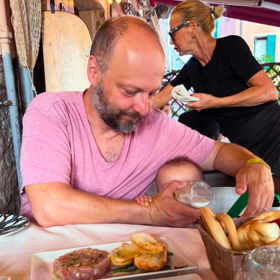 Václav Láska s Kačenkou.