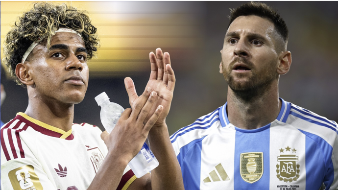 FOTO: Lamine Yamal a Lionel Messi se utkají o pohár.