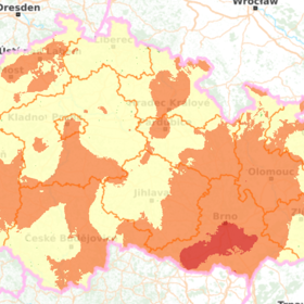 Houbová mapa k pátku 17. července 2026.