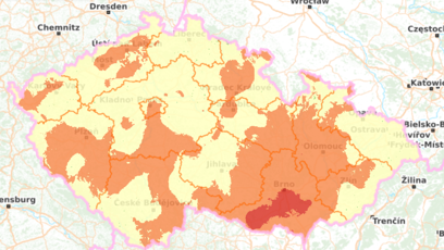FOTO: Houbová mapa k pátku 17. července 2026.