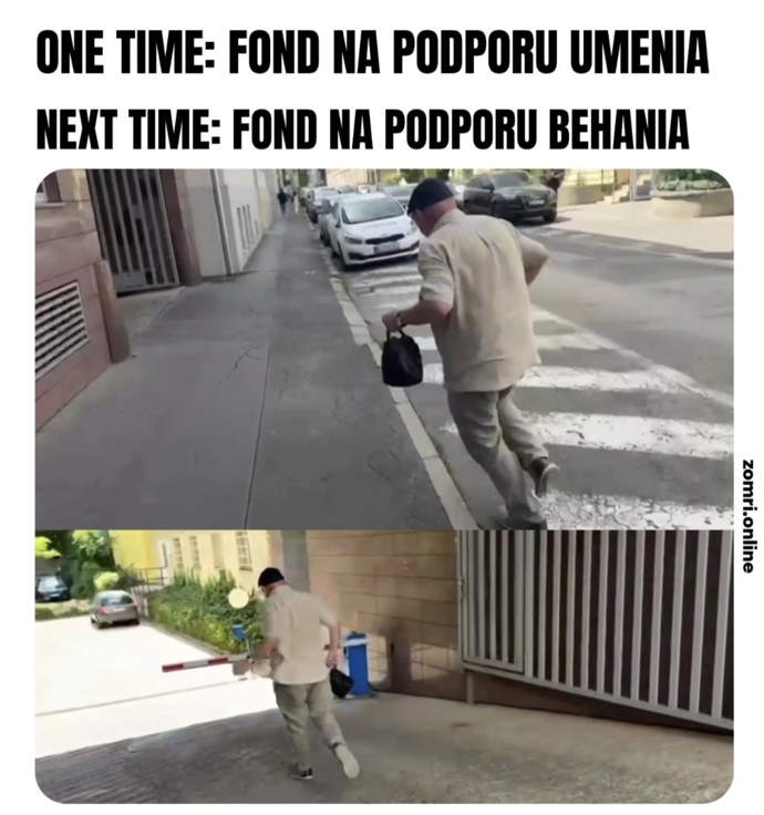 FOTO: Z Fondu na podporu umění se po Oľhově výkonu stal „Fond na podporu běhání“. – stránka 7