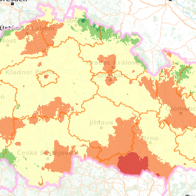 Houbová mapa k pátku 24. července 2026.