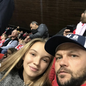 Kateřina Ujfaluši s otcem Tomášem.