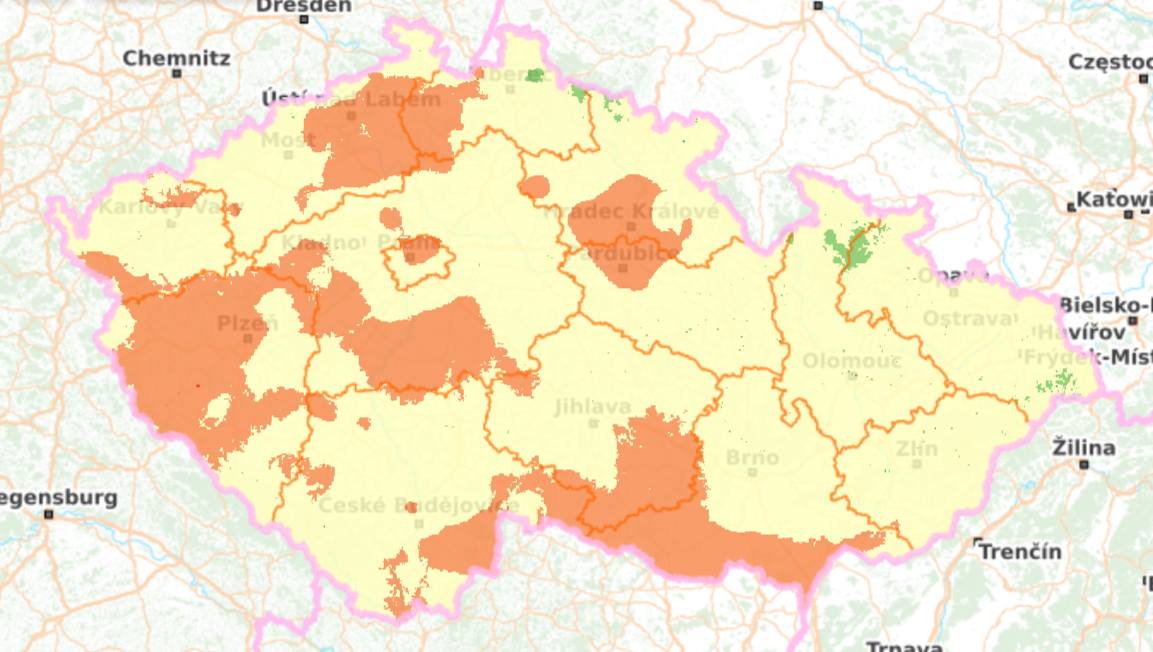 Houbová mapa k 31. červenci 2026.