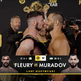 Při prvním okamžiku face-to-face by se napětí mezi oběma zápasníky dalo krájet.