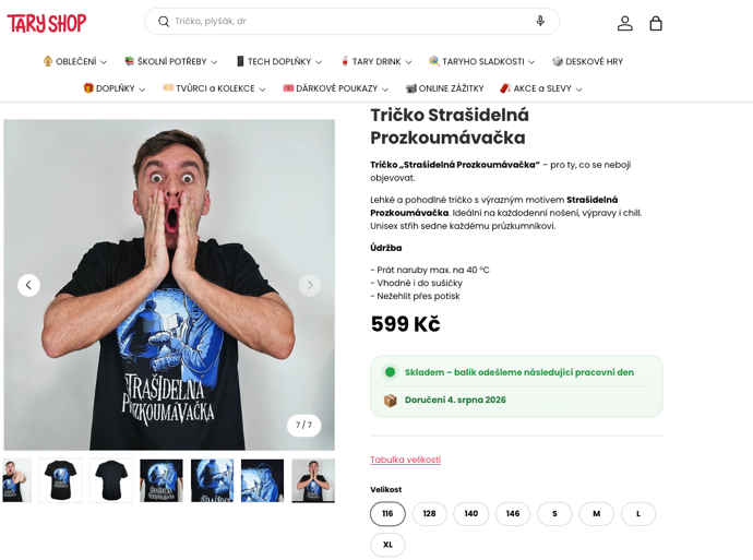 FOTO: V rozporu s legislativou Tarry u některých triček opomíjel povinné zveřejňování detailů o jejich materiálovém složení. – stránka 3