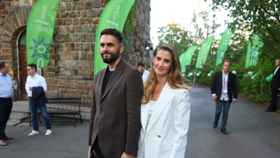 FOTO: Jana Bernášková s partnerem na Innogy party.