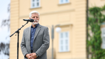 FOTO: Petr Pavel na zámku v Lánech.
