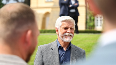 FOTO: Petr Pavel se usmíval.