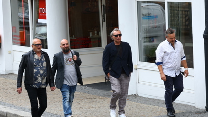 FOTO: Jiří Macháček při odchodu na hotel.