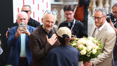 FOTO: Juliette Binoche přivítali Karel Och a Kryštof Mucha.