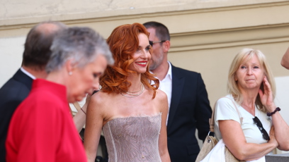 FOTO: Hana Vagnerová vynesla šaty od Borise Krále.