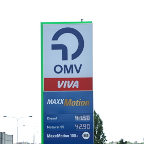 Ceny pohonných hmot v Praze.
