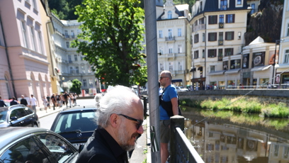 FOTO: Karel Och přijel na kole.