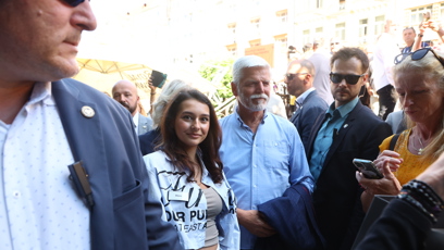 FOTO: Prezident Petr Pavel byl samý úsměv.